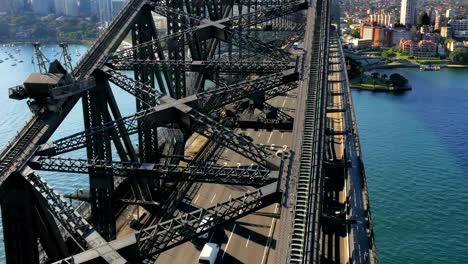 Aerial-view-of-Sydney-Harbour-Bridge-(4K/UHD-to-HD)