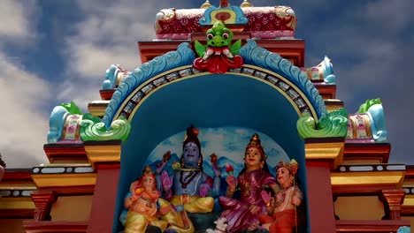 Traditional-Hindu-temple,-South-India,-Kerala