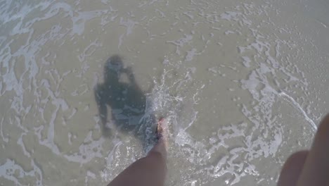 Woman-walking-in-Brazilian-Beach