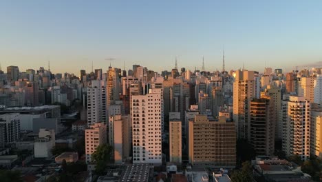 Aerial-View-of-Sao-Paulo-Stadt,-Brasilien