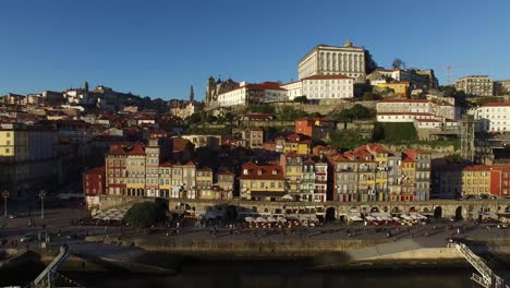 Vista-aérea-de-Oporto,-Portugal