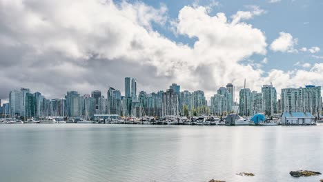 Vancouver,-Canadá,-Timelapse---el-Harbourfront