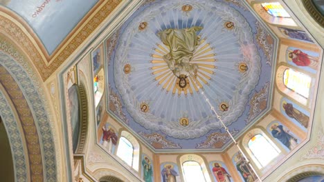 panning-of-ceiling-of-orthodox-the-Cathedral