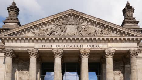 Focus-On-German-Politics:-The-Reichstag-Building-in-Berlin,-Germany,-Zoom-Out