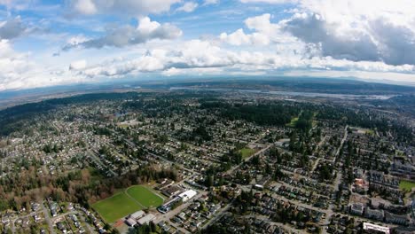 Blick-über-Stadt-Coquitlam-BC-Kanada