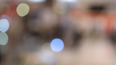 Colored-Bokeh-of-light-from-shopping-mall-blurred-background