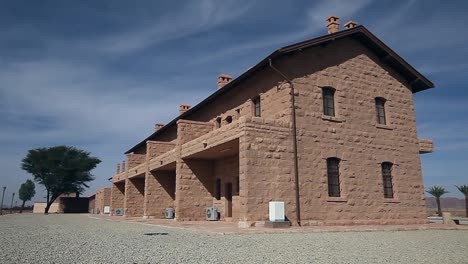 Vintage-osmanische-Bahnhof-in-mada\'en-Saleh-in-Saudi-Arabien