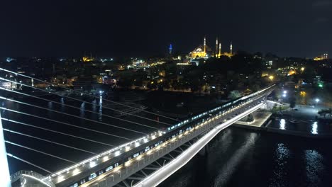 Old-Town-Over-Tram-Bridge-And-Suleymaniye-Mosque-Istanbul-Night