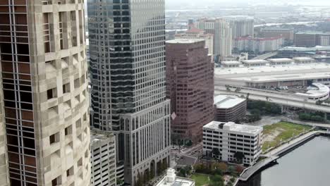 Aerial-of-Downtown-Tampa,-Florida