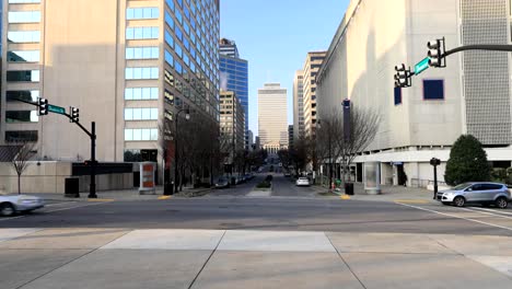 Timelapse-of-Nashville,-Tennessee-street-scene