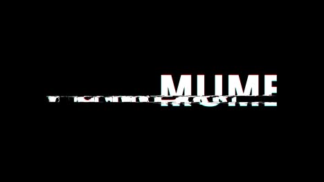 MUMBAI-Glitch-Effect-Text-Digital-TV-Distortion-4K-Loop-Animation