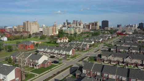 Zona-residencial-en-Detroit-Michigan-Aerial