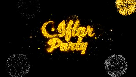 Iftar-Party-Text-Wish-Reveal-On-Glitter-Golden-Particles-Firework.