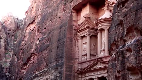 Al-Khazneh-or-the-Treasury-at-ancient-Rose-City-of-Petra-in-Jordan