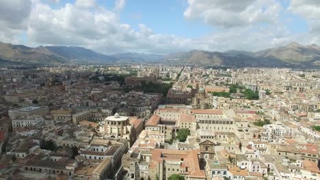 Vista-aérea-de-Palermo,-Italia