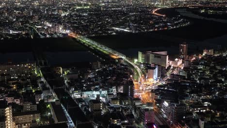 Landschaft-von-Chiba-&-Tokio-bei-Nacht