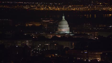 Aerial-view-of-the-United-States-Capitol-building-at-night.