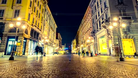 Time-lapse-People-in-Milan-Street-of-via-Dante