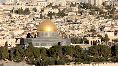 Nahaufnahme-von-Haube-des-Felsens-aus-dem-Mt-Oliven-in-jerusalem