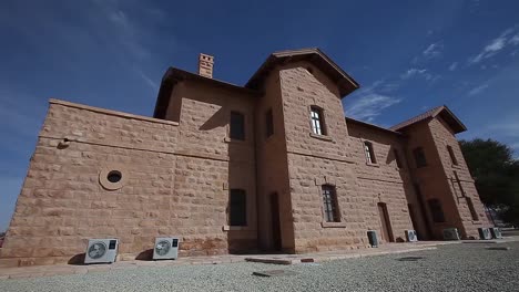 Vintage-osmanische-Bahnhof-in-mada\'en-Saleh-in-Saudi-Arabien