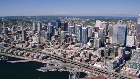 Oceanfront-City-Piers-and-Waterfront-Architecture-Aerial