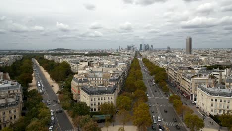 A-Wide-Angle-View-of-Paris-La-Dense-with-Zooming