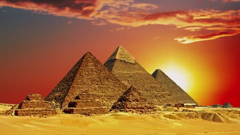 Ancient-Egyptian-pyramids,-symbol-of-Egypt.