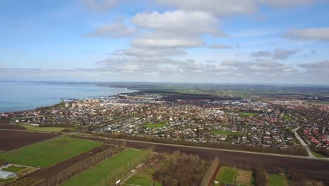 Tolle-Luftaufnahme-des-Landes-Schweden-von-oben.