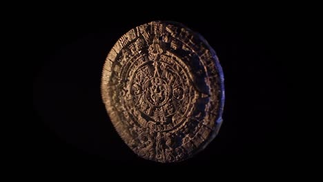 Maya-Kalender-auf-schwarzem-Hintergrund