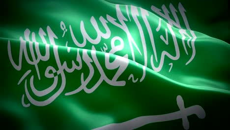 Saudi-Arabia-waving-flag.-National-3d-Saudi-flag-waving.-Sign-of-Saudi-Arabia-seamless-loop-animation.-Saudi-flag-HD-resolution-Background.-Arabia-flag-Closeup-1080p-Full-HD-video-for-presentation