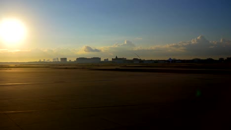 Tampa-Skyline-from-Airport-at-Sunrise