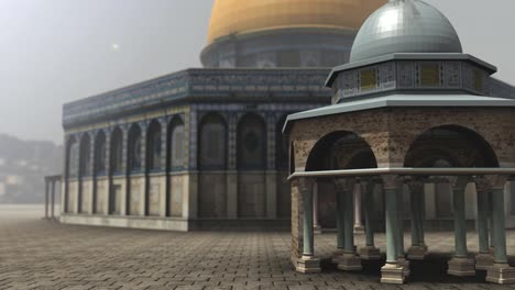 Animation-of-Dome-of-the-Rock-exterior-in-Jerusalem