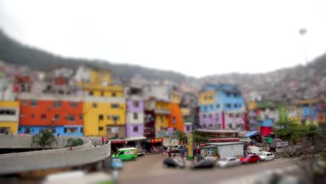 Favelas-da-Rocinha,-eine-brasilianische-Slum