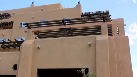 Establishing-Shot-of-a-Large-Adobe-Building