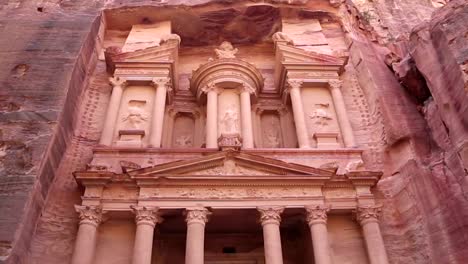 Al-Khazneh or The-Treasury at-Petra,-Jordan