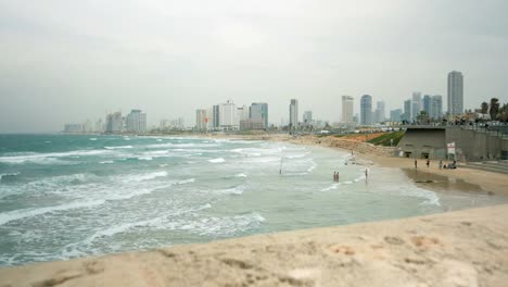 Tel-Aviv-lower-shore-line-dolly-in