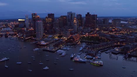 Aerial-view-of-Boston-at-night