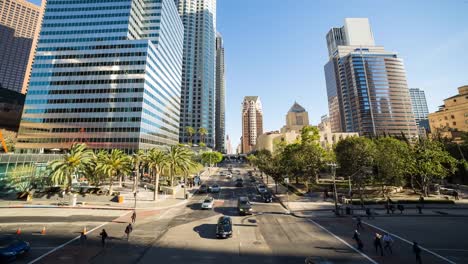 Downtown-Los-Angeles-Street-Day-Timelapse
