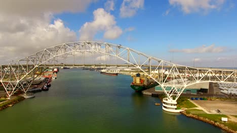 Corpus-Christi-Texas-Golf-von-Mexiko-Drehen-Becken-Brücke