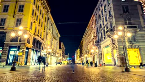 Time-lapse-People-in-Milan-Street-of-via-Dante