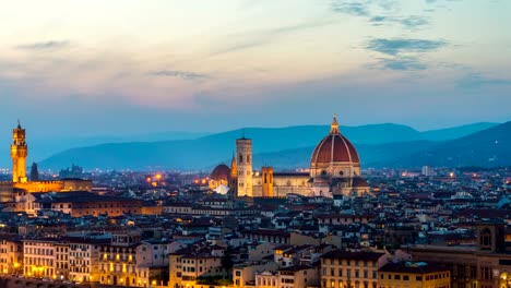 Sunrise-Time-Lapse-of-Florence-Skyline-in-Italy
