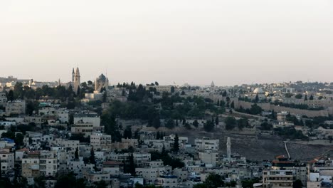 panning-shot-of-jerusalem-and-the-mount-of-olives-from-haas-promenade