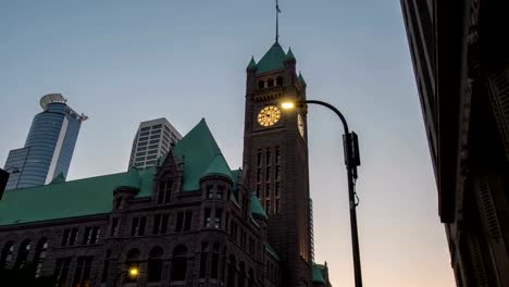 Pasillo-de-ciudad-de-Minneapolis---Sunset-Hyperlapse