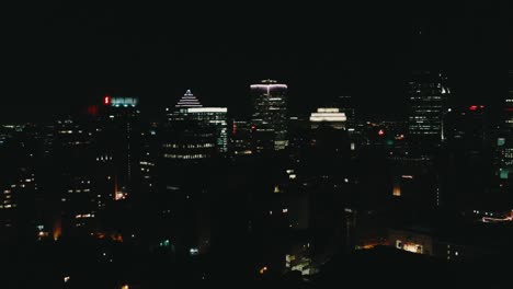 Aerial-footage-of-Montreal-Canada-by-night