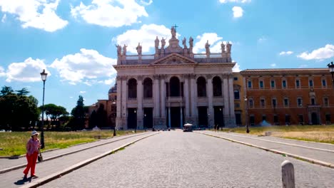 Hyperlapse,-towards-the-Cathedral-of-the-Most-Holy-Savior-and-of-the-Saints-John-the-Baptist-and-the-Evangelist-in-Lateran