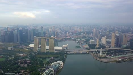 Aerial-view-of-Marina-Bay-Sands-revealing-Singapore-City-Skyline