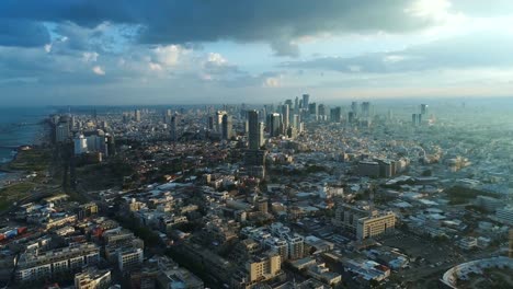 Tel-Aviv-Skyline-von-Drohne