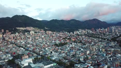 Vista-aérea-de-Bogotá,-Colombia.