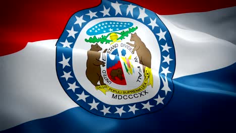 Video-de-la-bandera-de-Missouri-ondeando-en-el-viento.-Fondo-realista-de-la-bandera-del-estado-de-eE.UU.-Kansas-City-Missouri-Flag-Looping-primer-plano-1080p-Full-HD-1920X1080-material-de-archivo.-Missouri-EE.UU.-País-de-los-Estados-Unidos-Banderas-de-ví