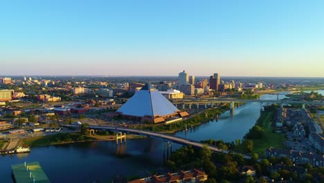 Memphis-Tennessee-TN-Drohne-Skyline-Antenne